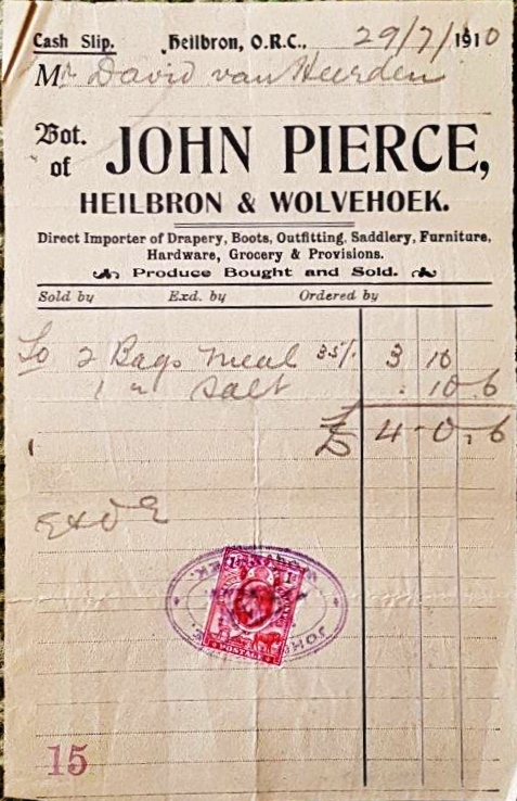 Heilbron receipt